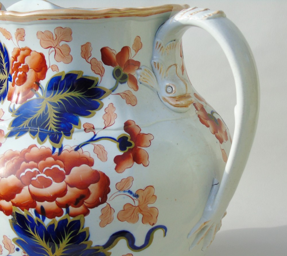 Antique Very Large Staffordshire Stone China Jug View VII
