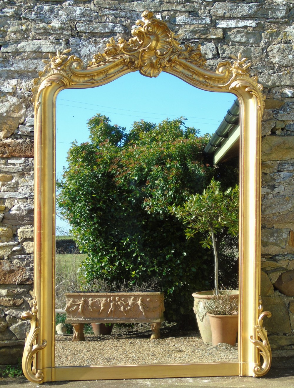 Quality Antique French Gilt Mirror