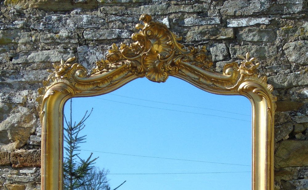 Quality Antique French Gilt Mirror View II