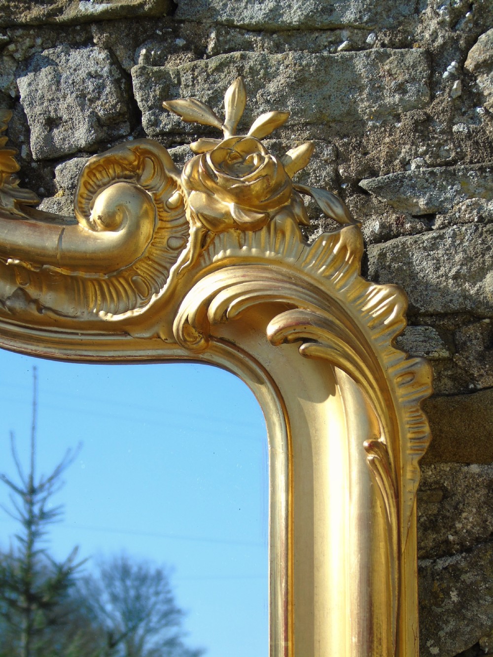 Quality Antique French Gilt Mirror View VI