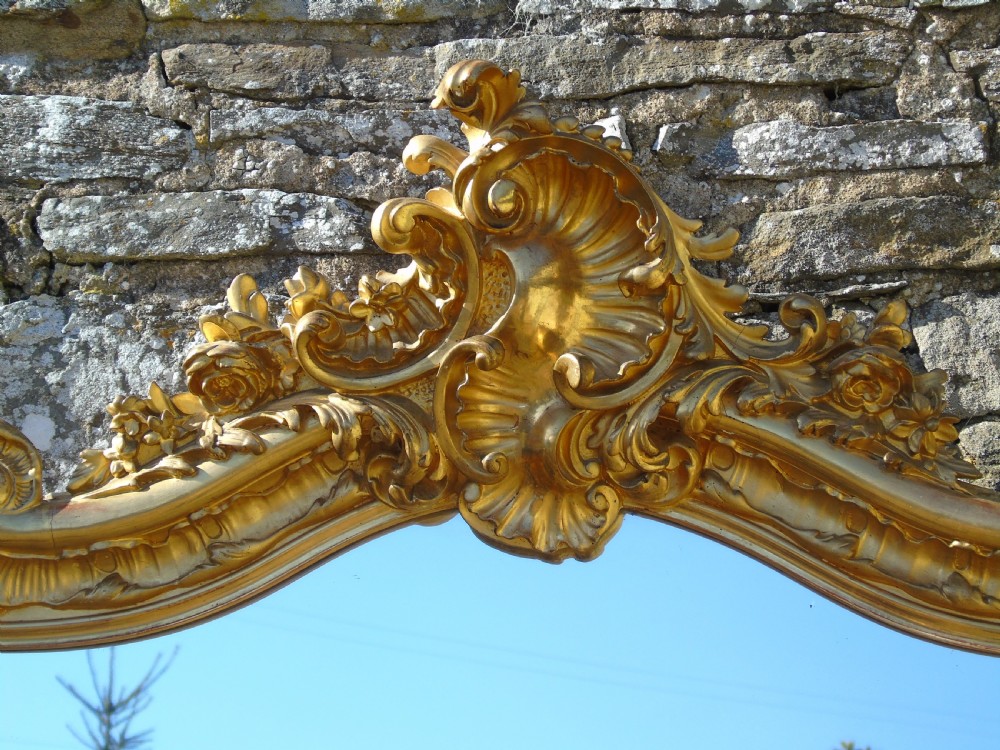Quality Antique French Gilt Mirror View VII