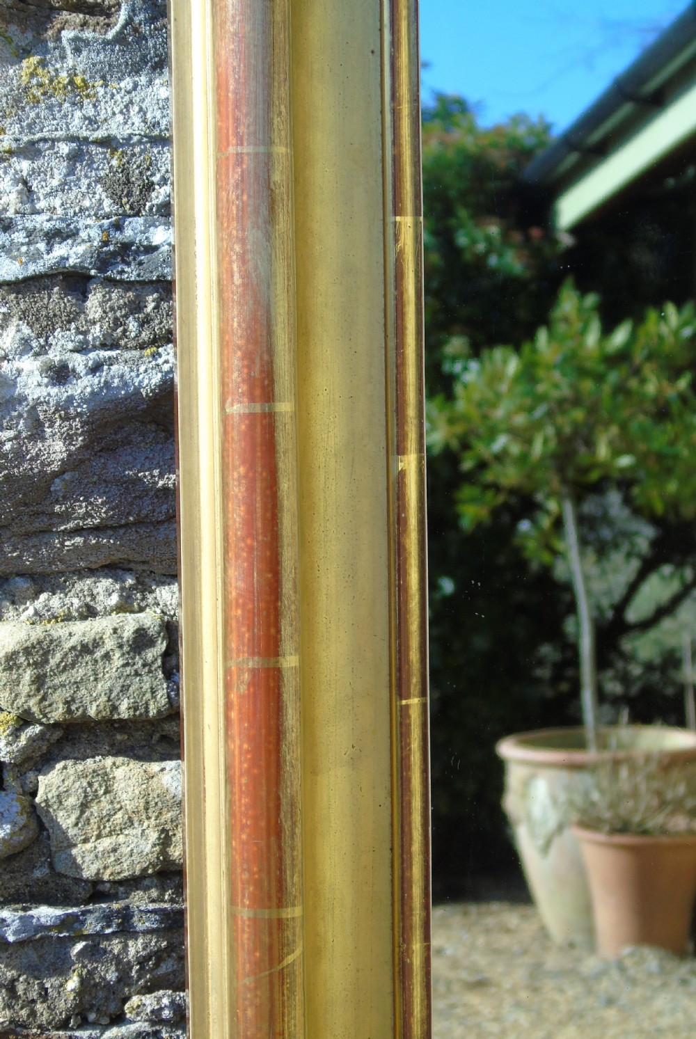 Quality Antique French Gilt Mirror View X