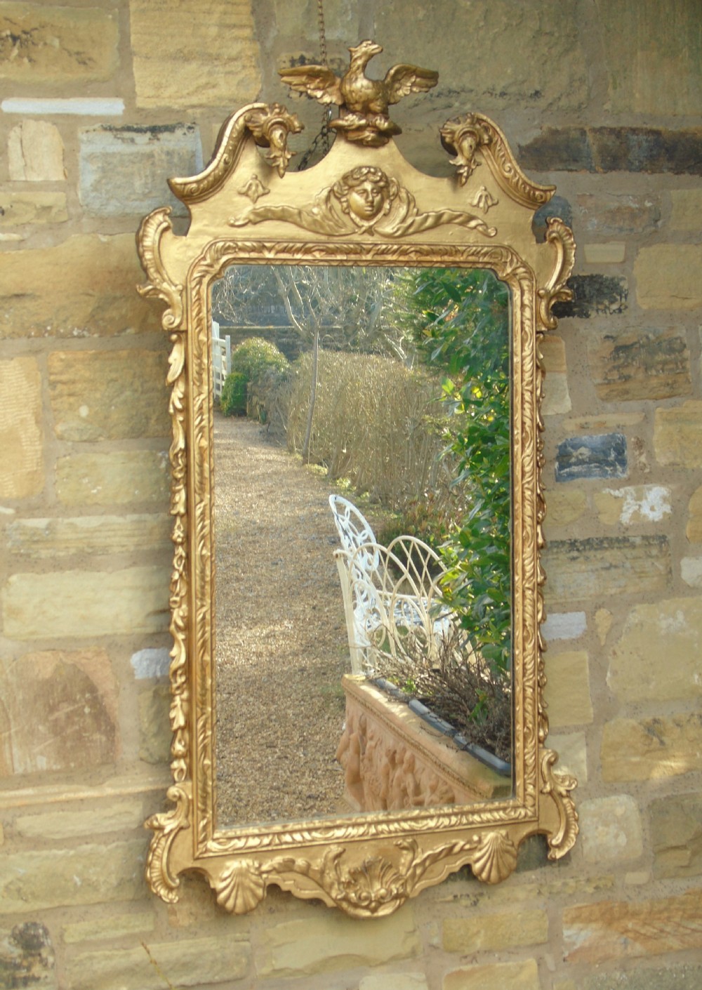 19th Century George III Style Gilt Mirror View II