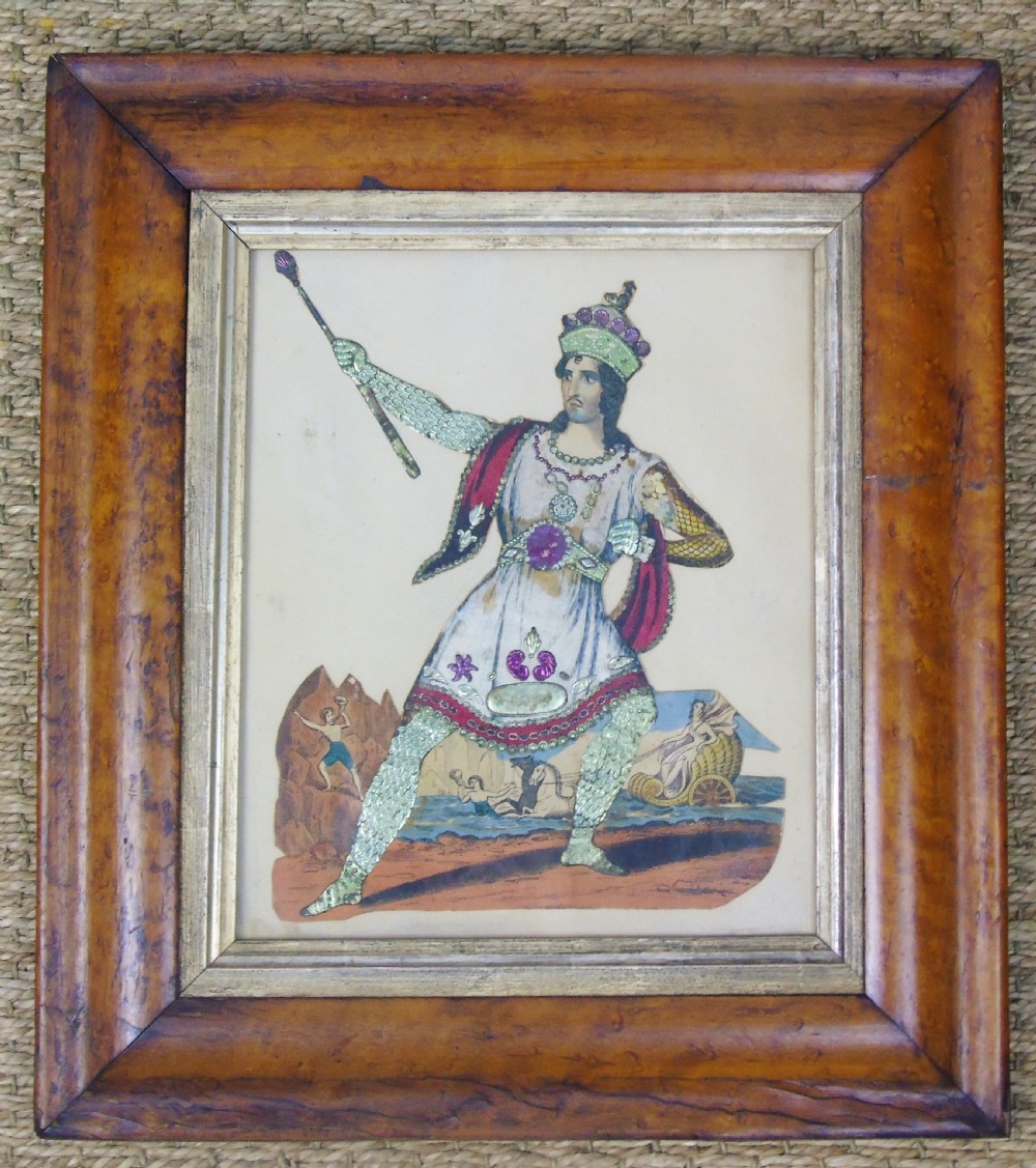 Antique Victorian Tinsel Picture