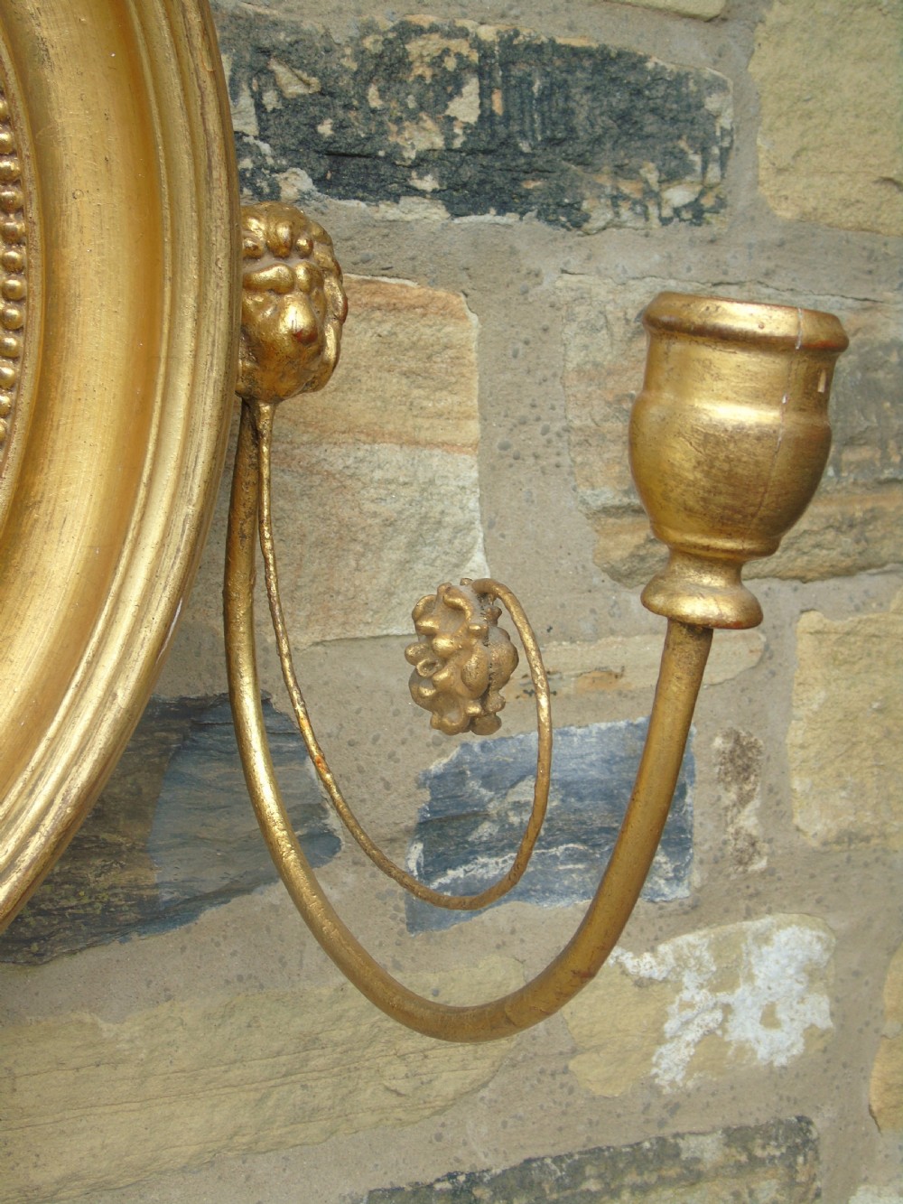 William IV Giltwood Convex Mirror with Eagle View III