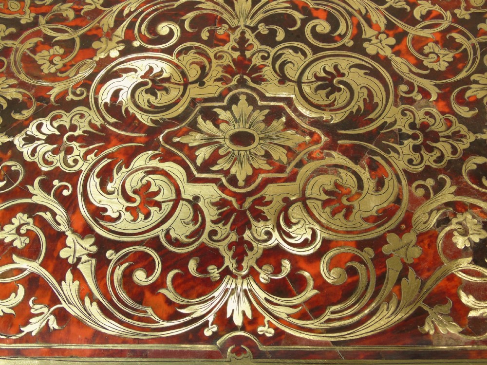 Victorian Boulle Work Ebonised Side Table Etagere View VIII