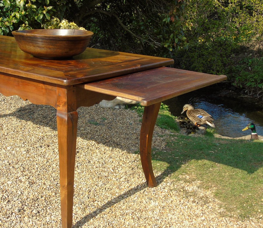 Fabulous Large French Fruitwood Farmhouse Table View IV