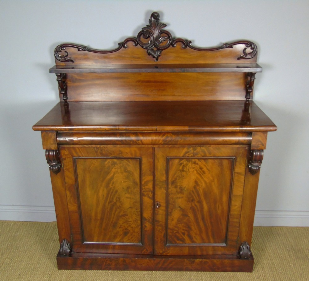 Victorian Flame Mahogany Chiffonier Sideboard View II