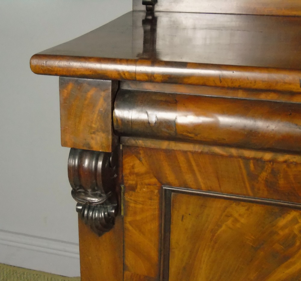 Victorian Flame Mahogany Chiffonier Sideboard View V