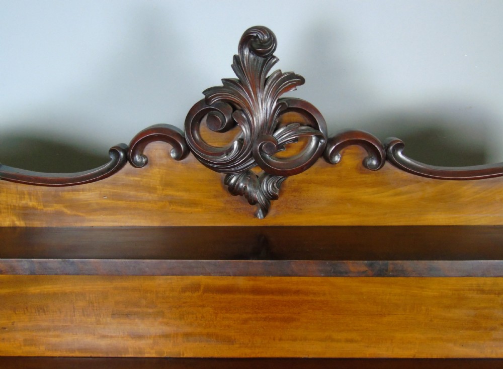 Victorian Flame Mahogany Chiffonier Sideboard View VI