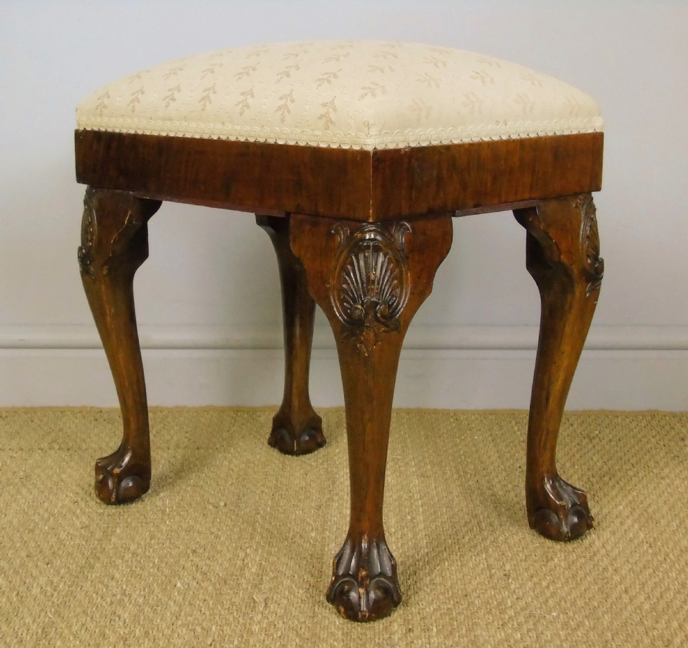 Good Quality Late Victorian Mahogany Stool View II