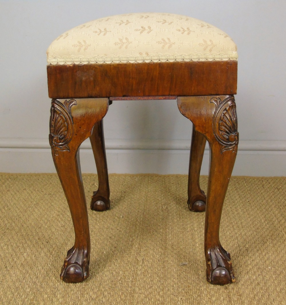 Good Quality Late Victorian Mahogany Stool View III