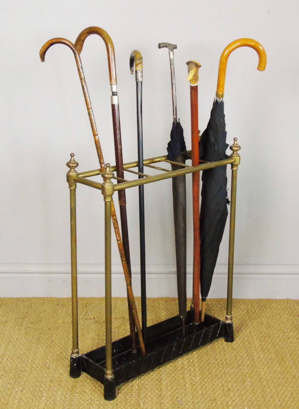 Late Victorian Brass & Cast Iron Stick Stand View VI