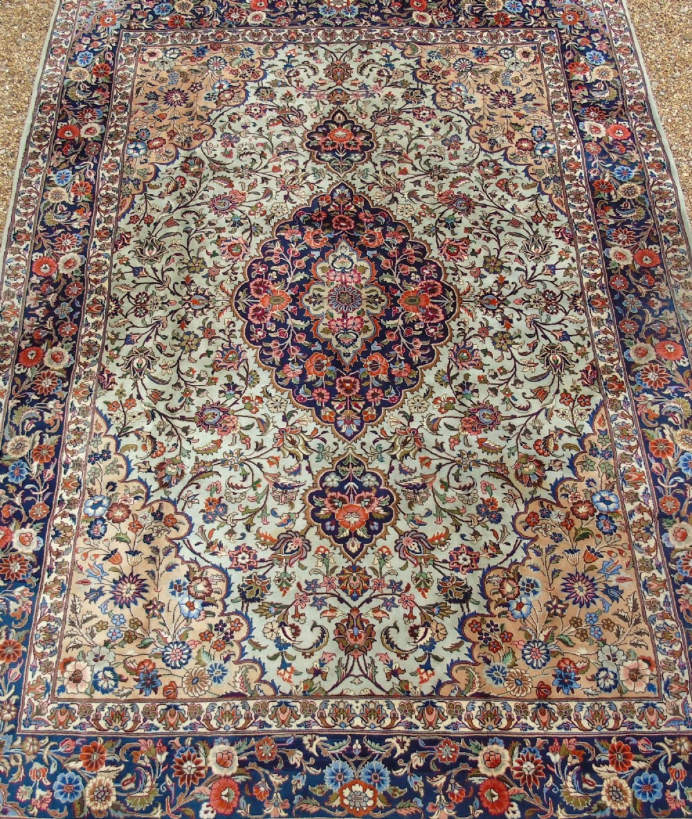 Antique Kashan Carpet Room Size 352 x 245