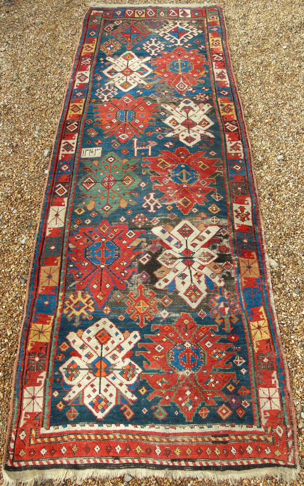 Antique Karabagh Runner Carpet 