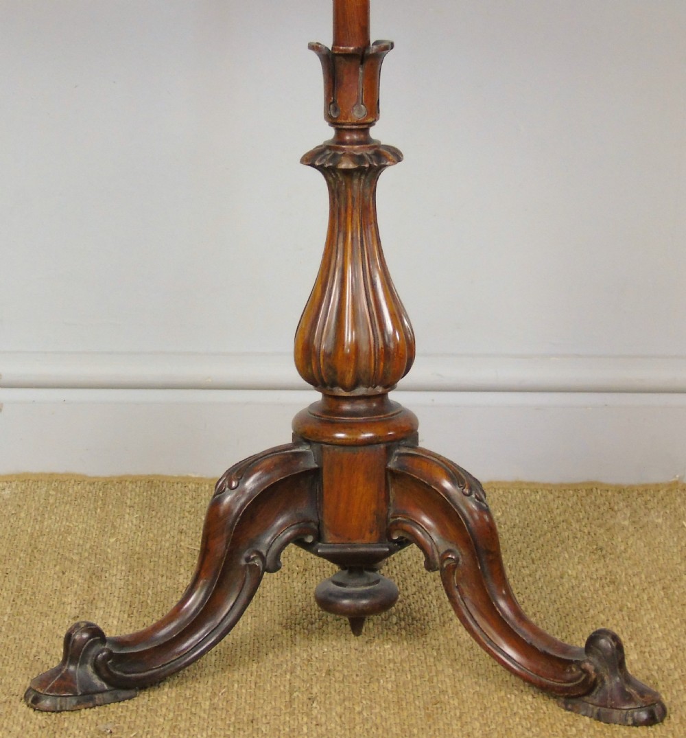 Good Quality Victorian Mahogany Pole Screen View V
