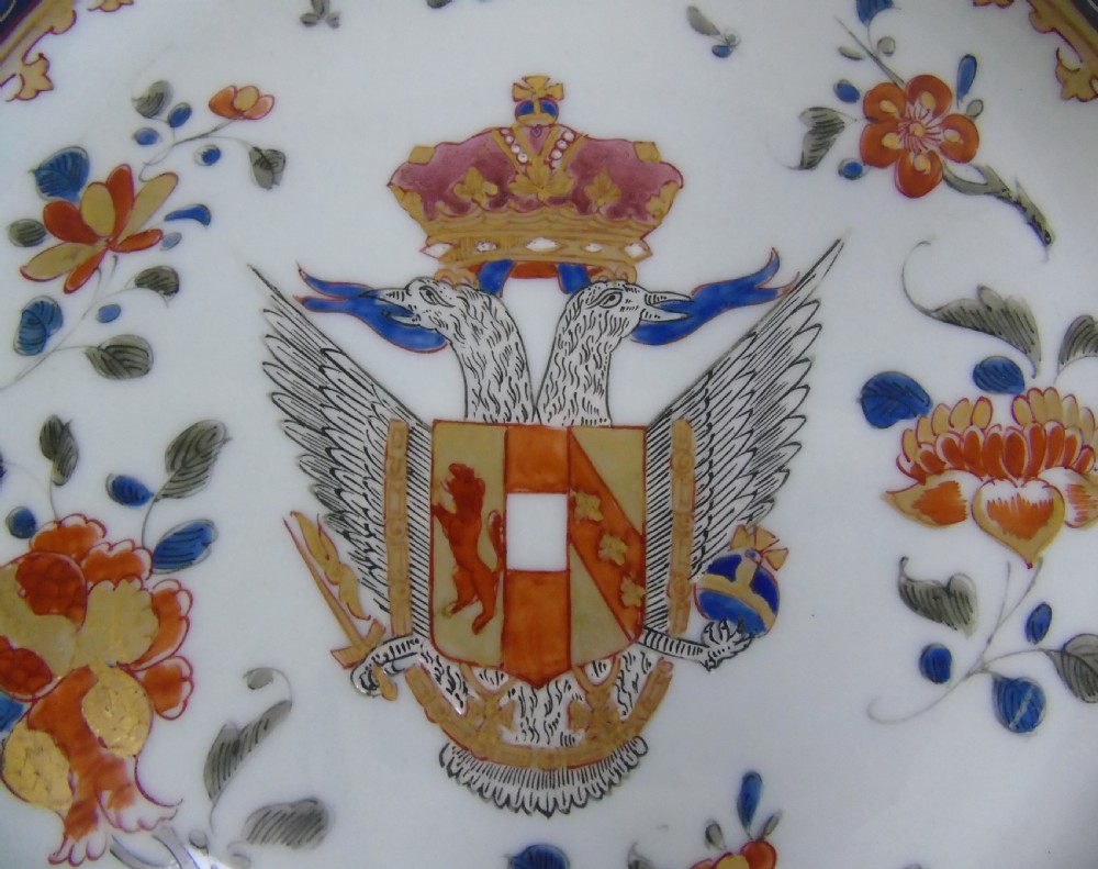 Pair of 19th Century Samson Armorial Porcelain Plates View VII