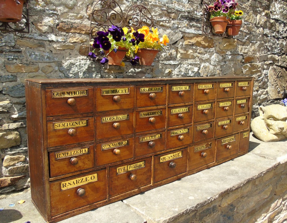 Charming Set of Antique Apothecary Drawers View III