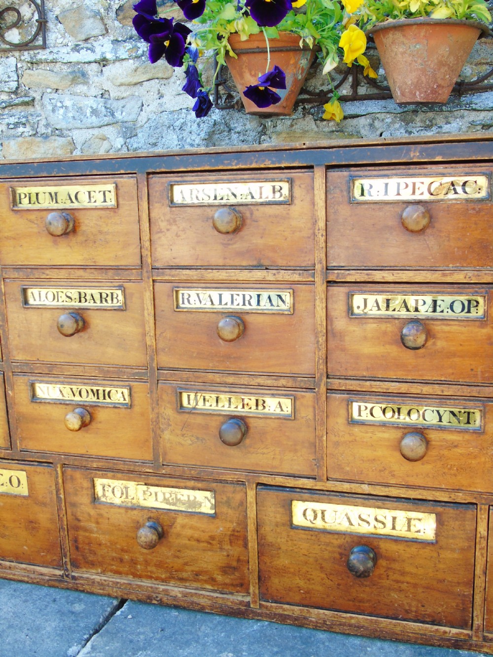 Charming Set of Antique Apothecary Drawers View VI