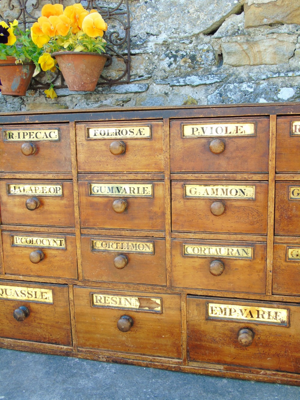 Charming Set of Antique Apothecary Drawers View VII