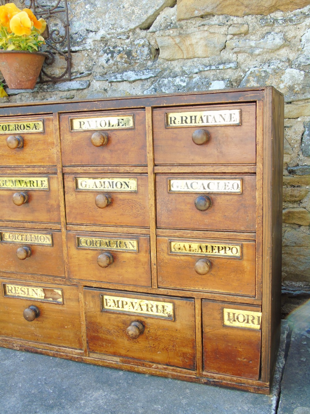 Charming Set of Antique Apothecary Drawers View VIII