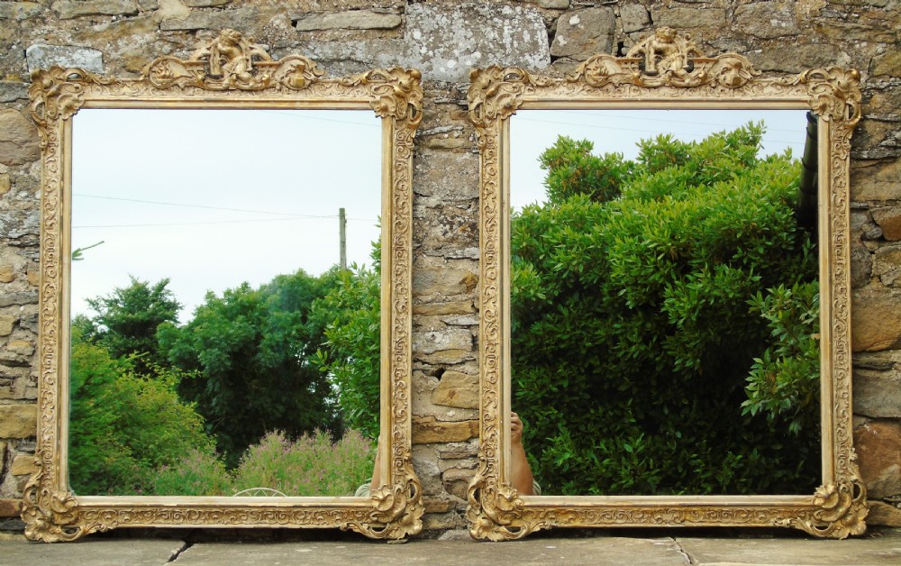 Superb Pair of Antique French Wall Mirrors