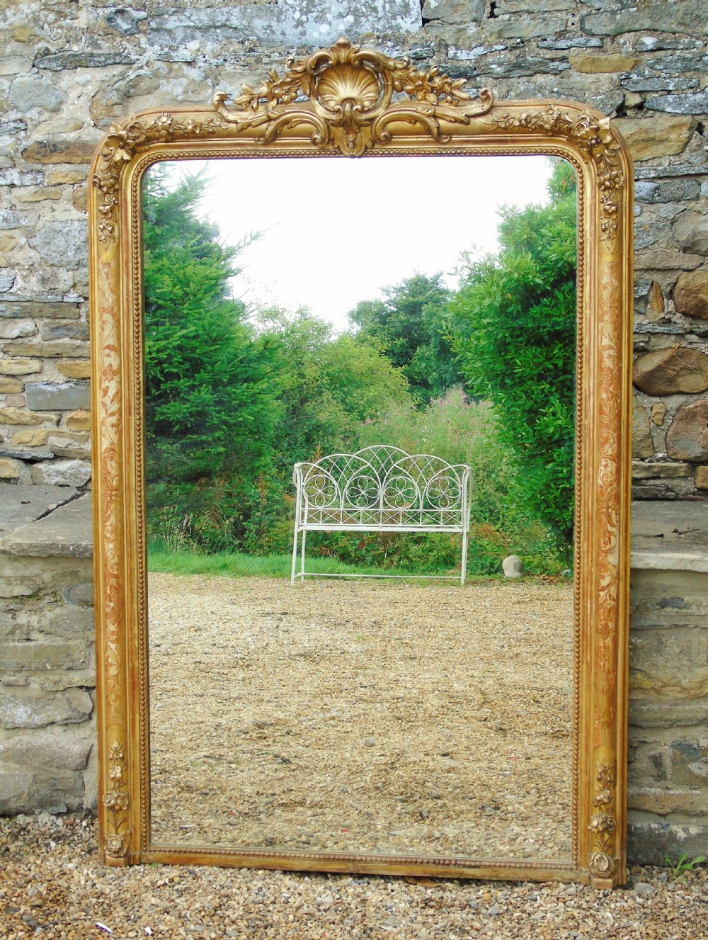 Antique French Gilt Mirror