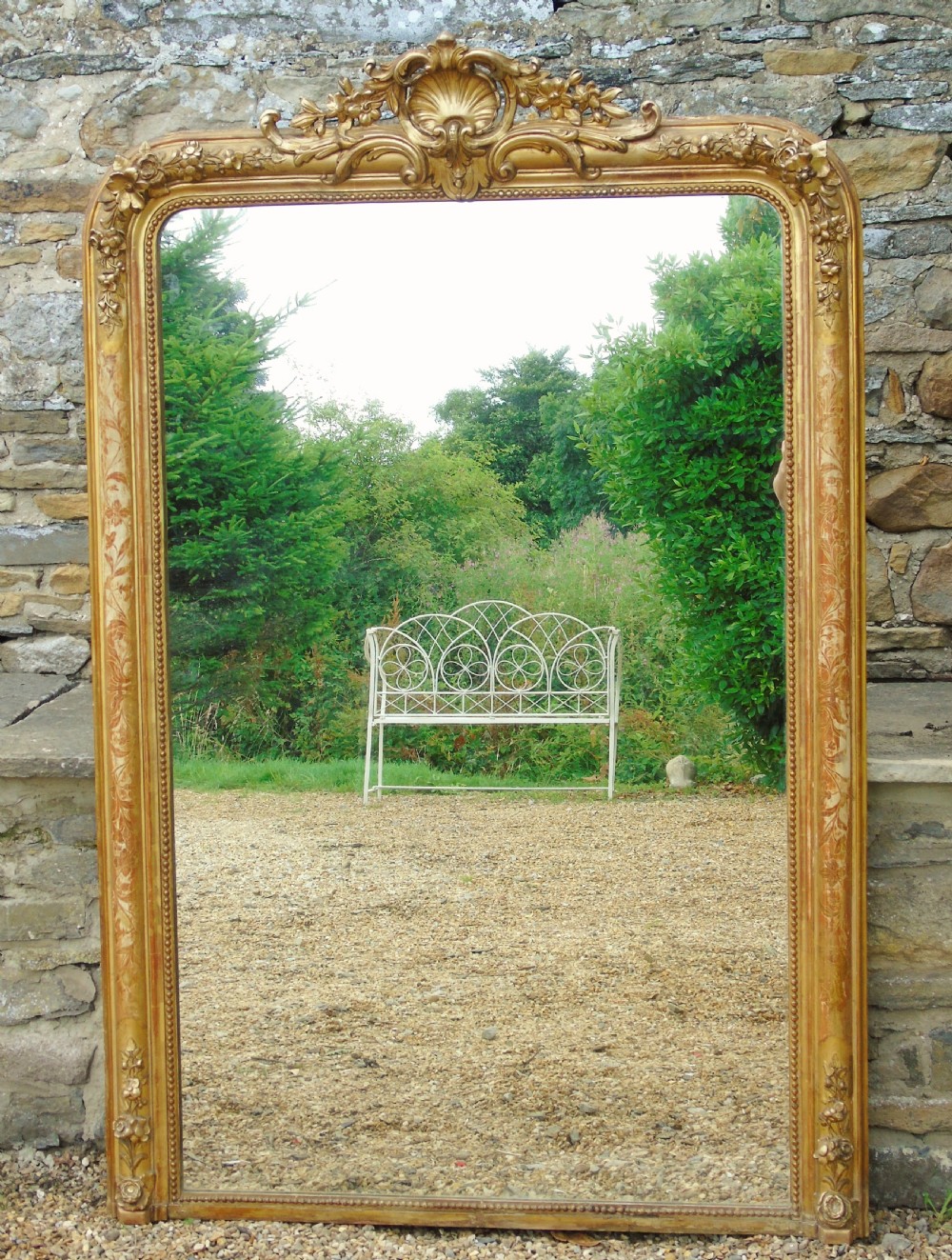Antique French Gilt Mirror View II