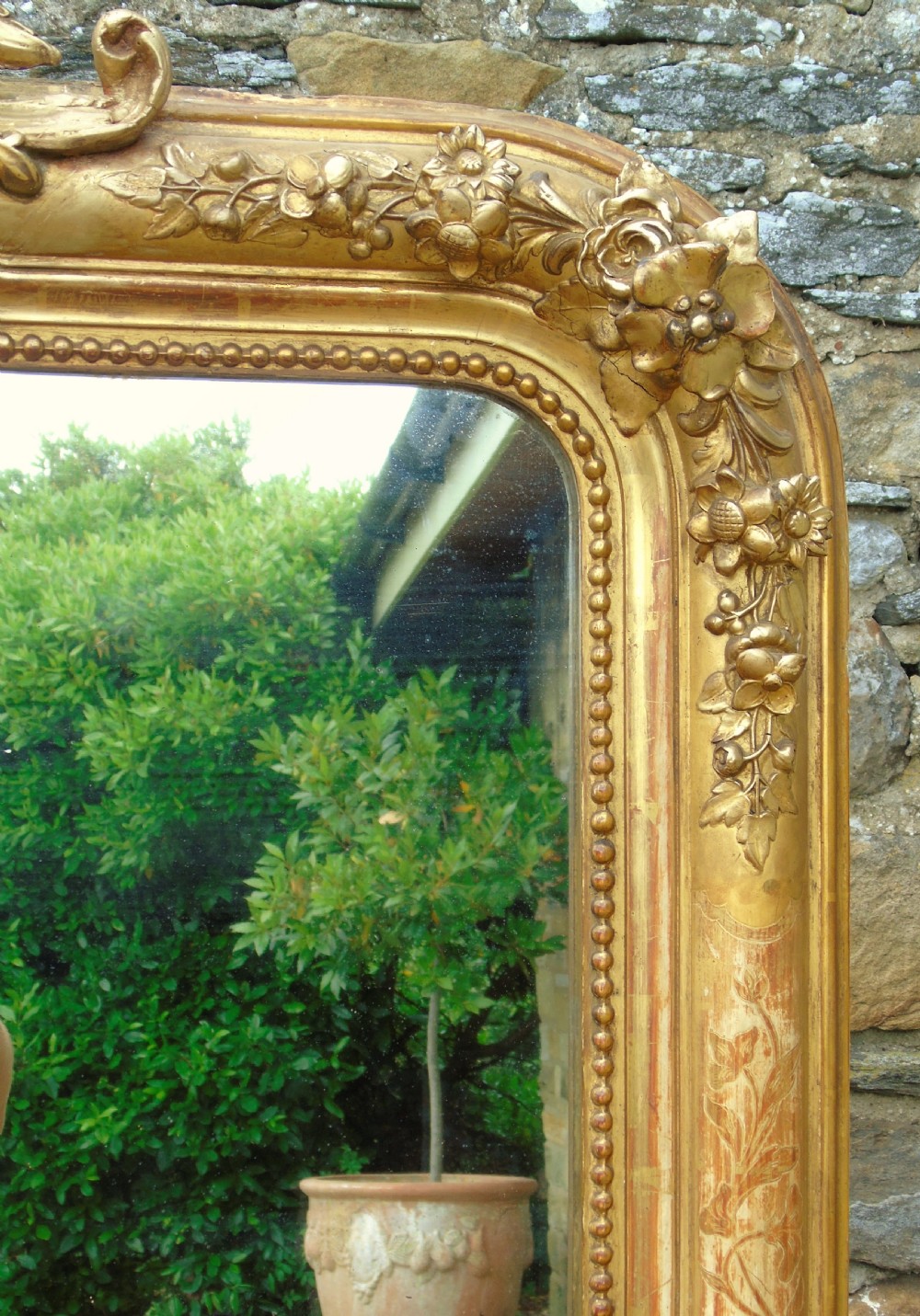 Antique French Gilt Mirror View IV