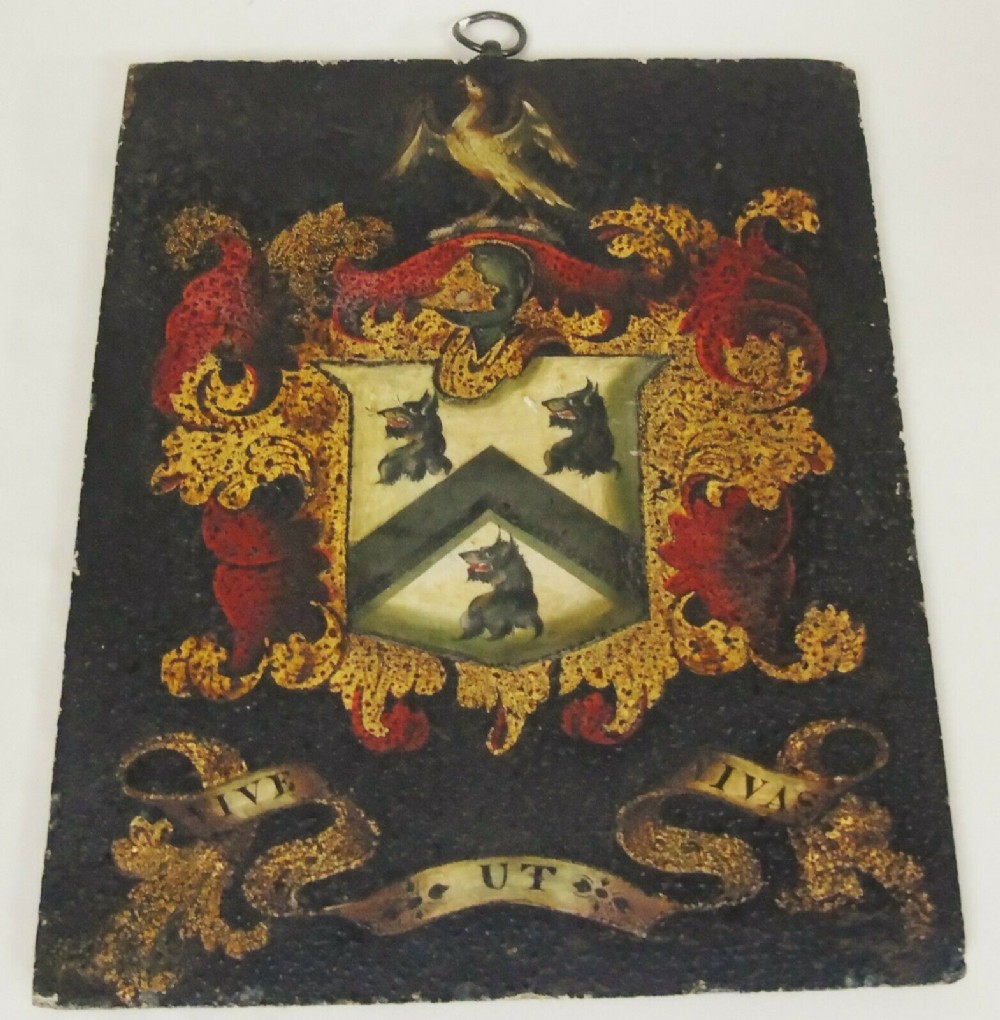 Rare Early 19th Century Armorial Coat of Arms 