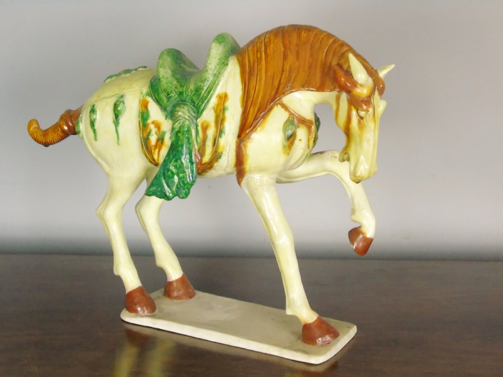 Early 20th Century Chinese Tang Horse Sancai Glaze