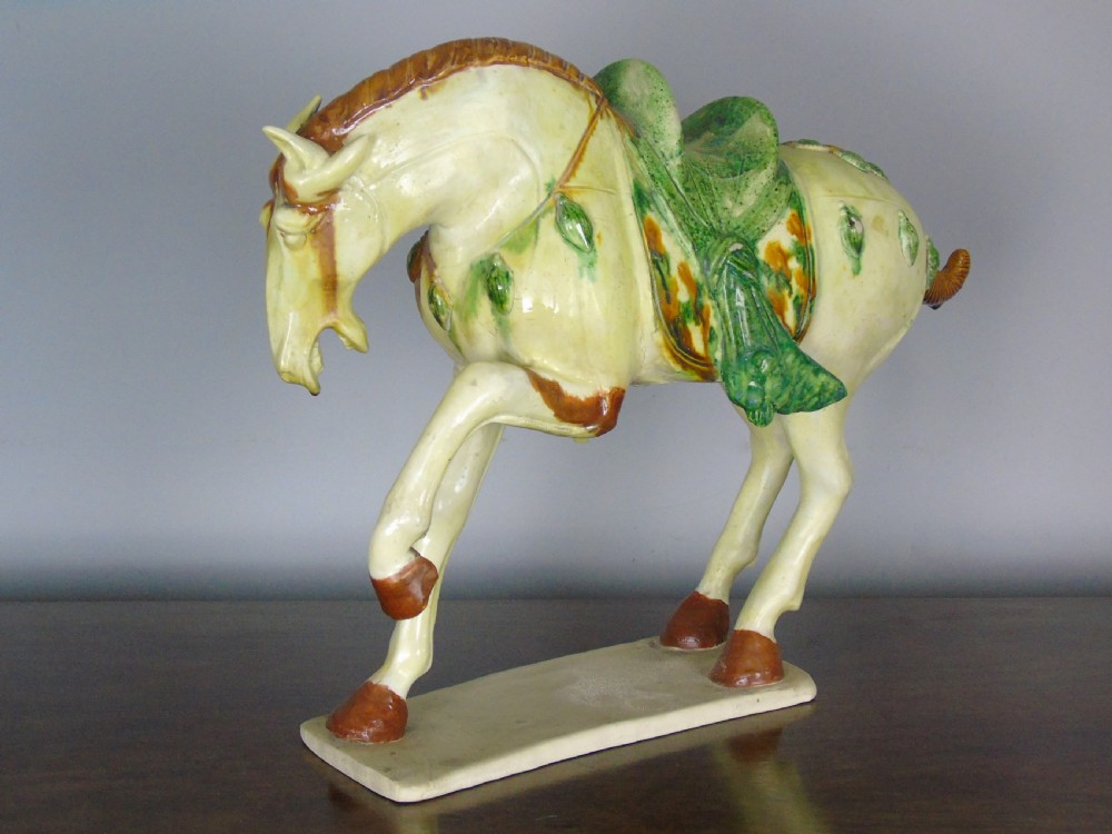 Early 20th Century Chinese Tang Horse Sancai Glaze View II
