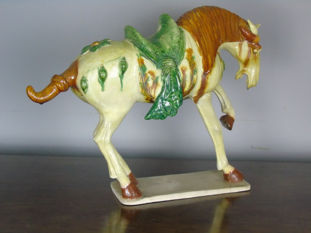 Early 20th Century Chinese Tang Horse Sancai Glaze View III
