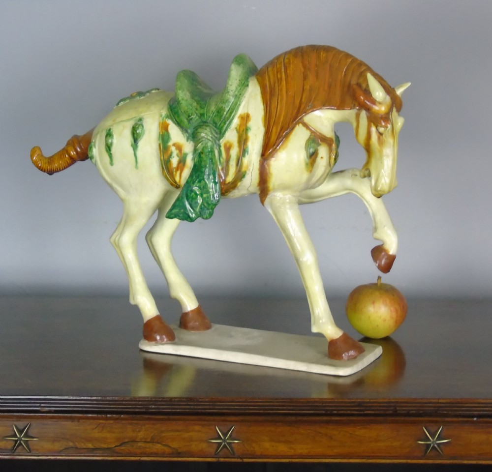 Early 20th Century Chinese Tang Horse Sancai Glaze View IV