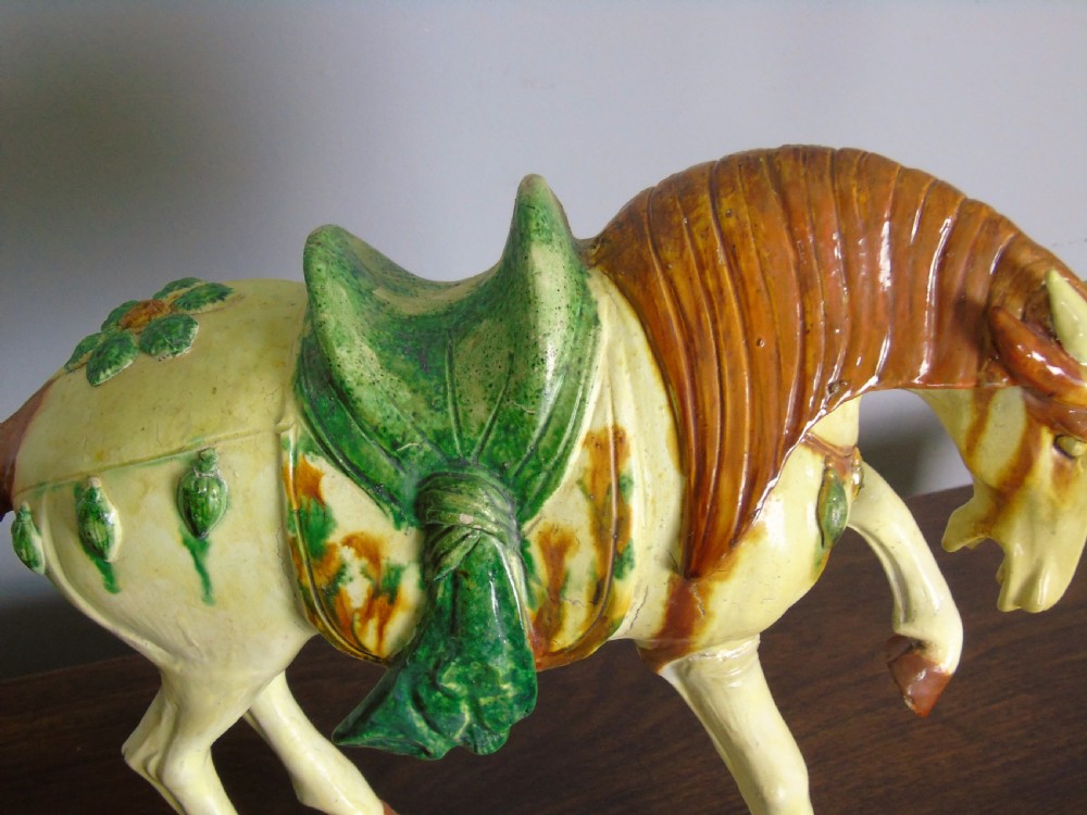 Early 20th Century Chinese Tang Horse Sancai Glaze View VI