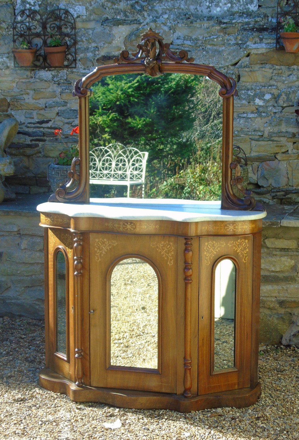 Pretty Victorian Chiffonier Credenza Neat Proportions View II