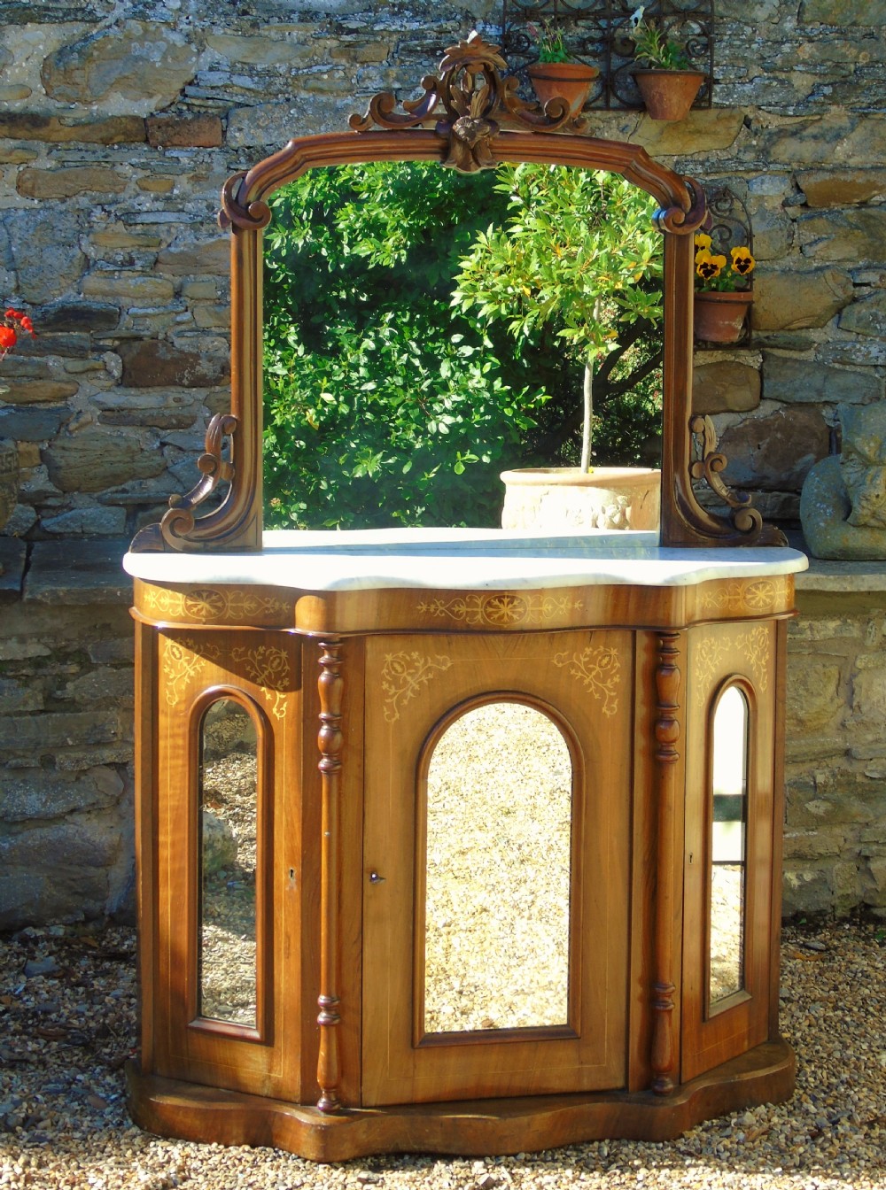 Pretty Victorian Chiffonier Credenza Neat Proportions View III