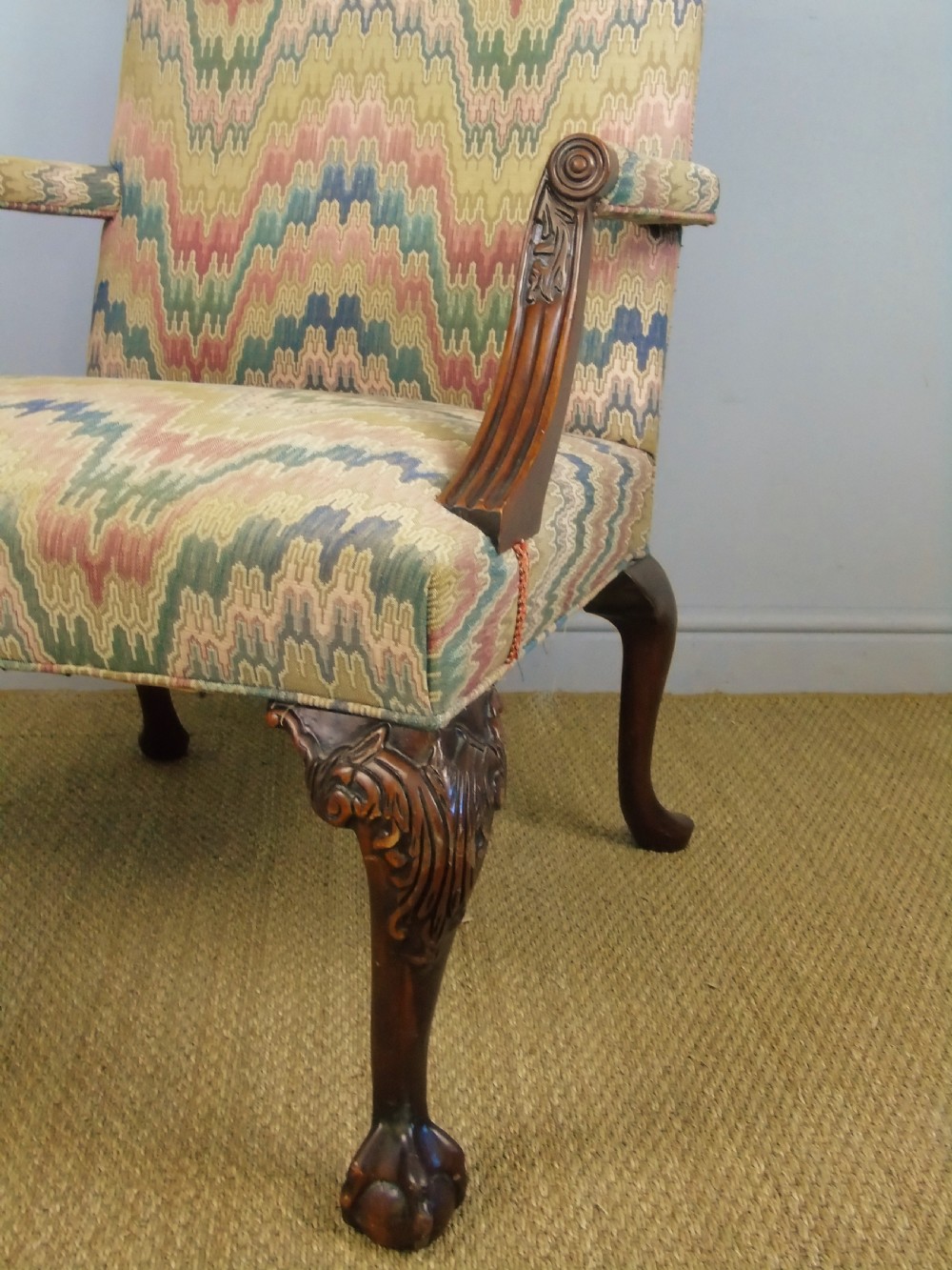 Fine Quality Georgian Style Mahogany Gainsborough Chair View VIII
