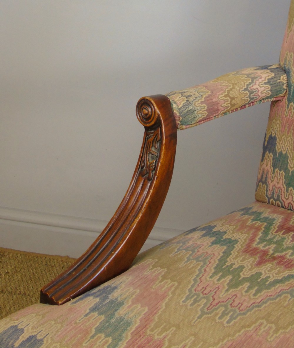 Fine Quality Georgian Style Mahogany Gainsborough Chair View IX
