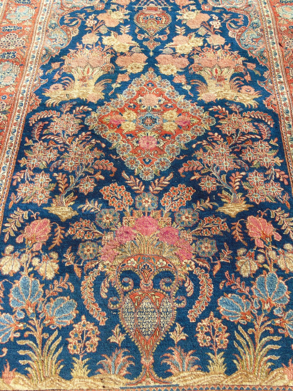 Fine Antique Kashan Prayer Rug View III