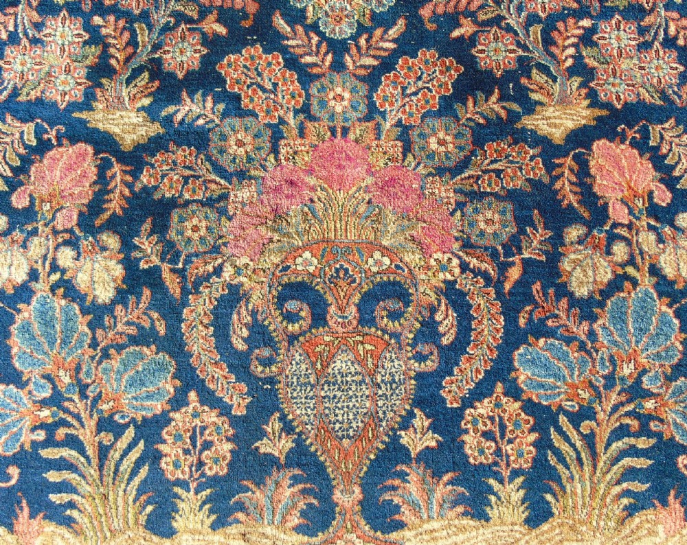 Fine Antique Kashan Prayer Rug View V