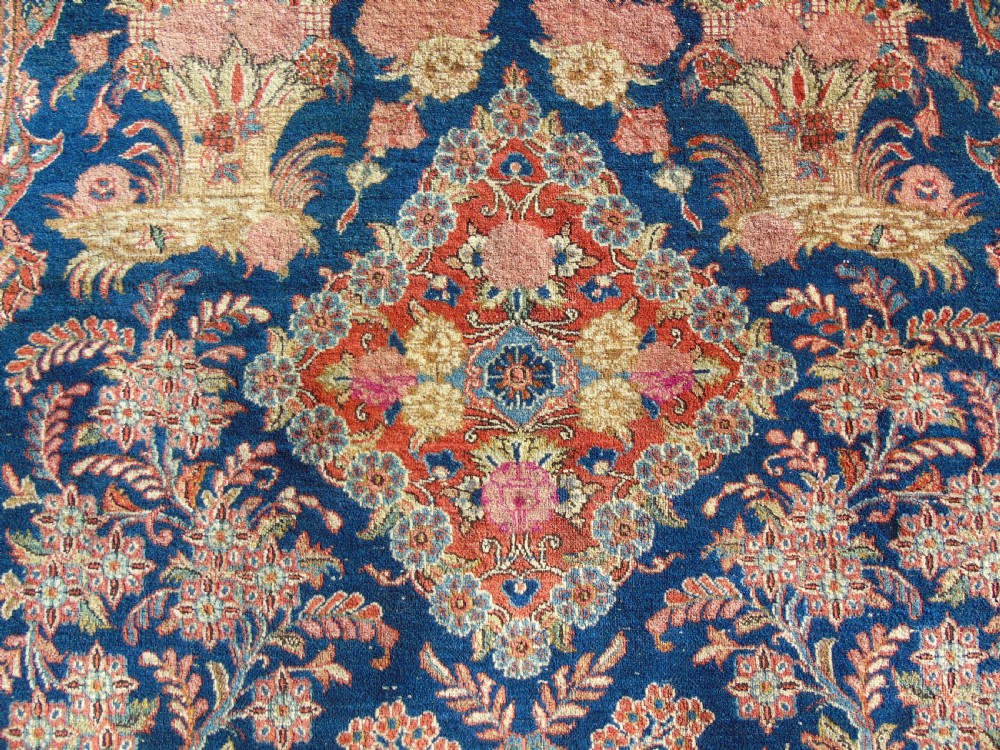 Fine Antique Kashan Prayer Rug View VI