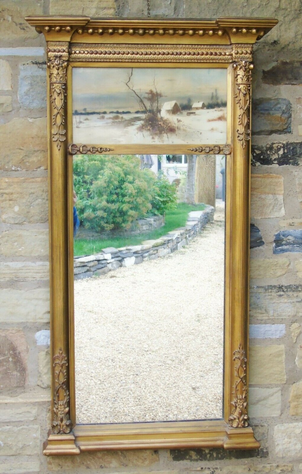 Large Regency Pier Glass Mirror 