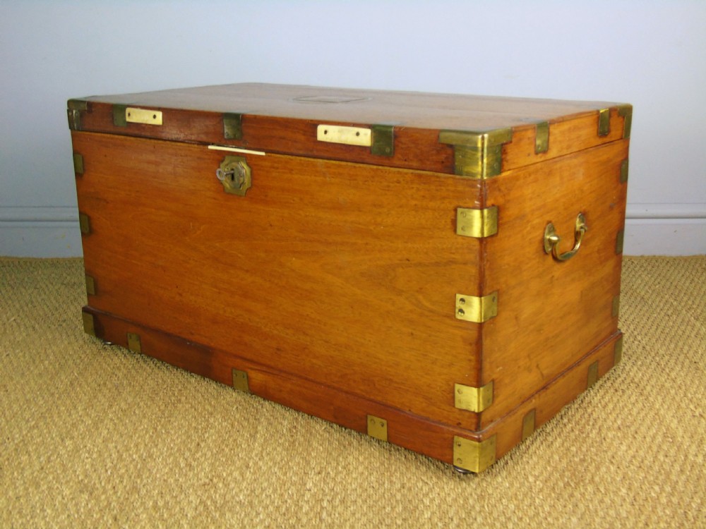 Good Brass Bound Camphor Wood Chest View IV