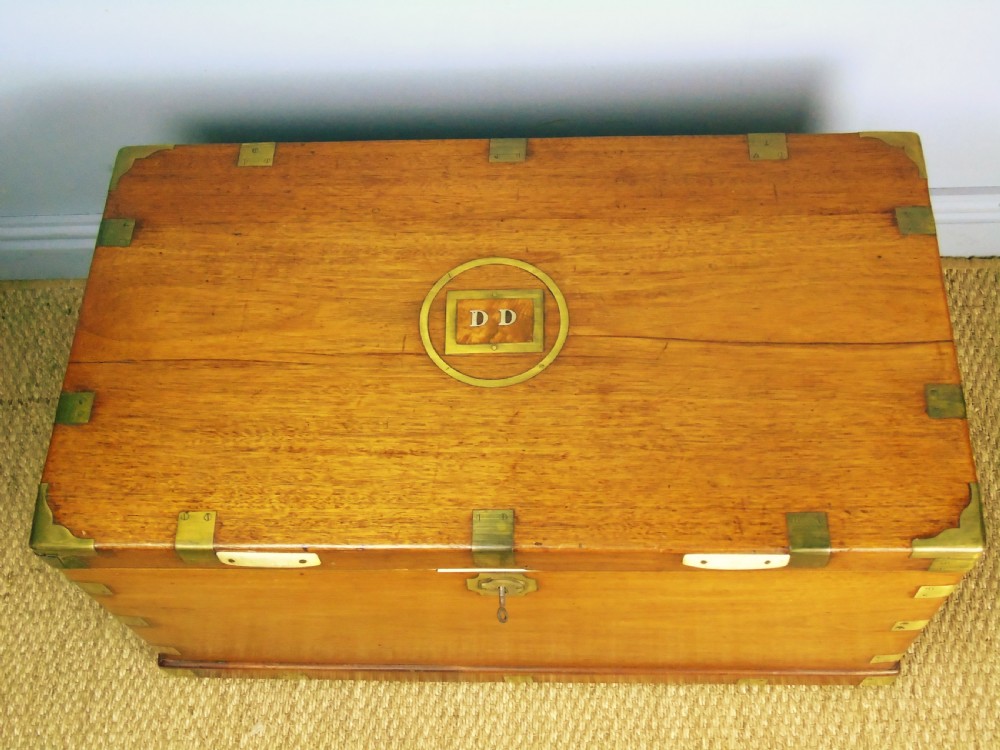 Good Brass Bound Camphor Wood Chest View V