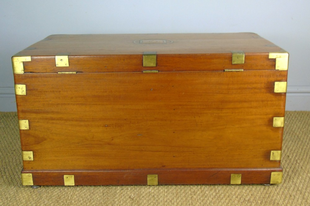 Good Brass Bound Camphor Wood Chest View VI