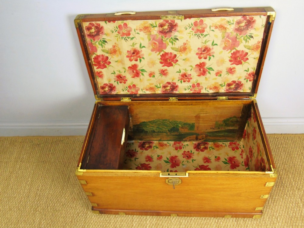 Good Brass Bound Camphor Wood Chest View VIII