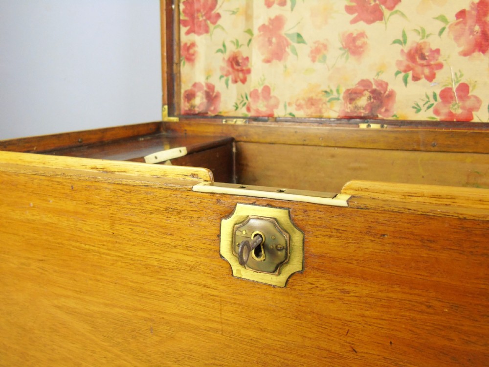 Good Brass Bound Camphor Wood Chest View X