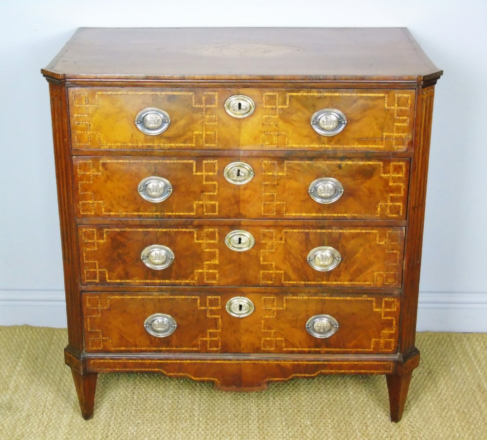 Antique Dutch Marquetry Chest of Drawers