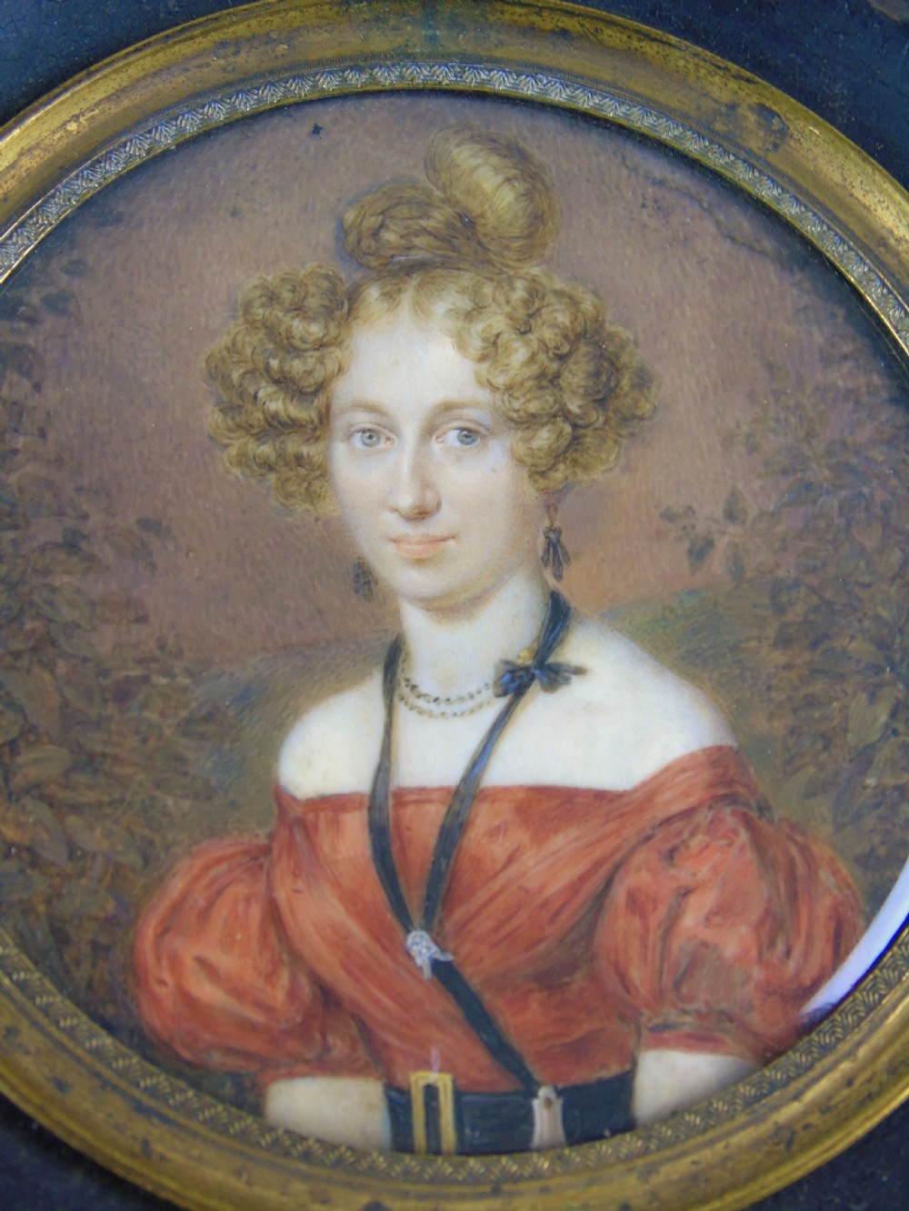 Good Early 19th Century Portrait Painting Georgian Lady View VI